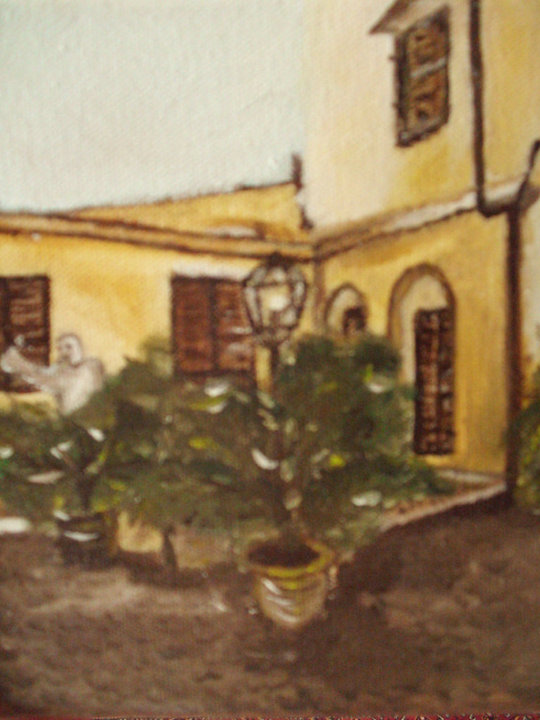 Római udvar (olaj, vászon)