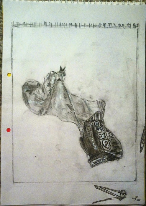 Oreós papír (ceruza, szén)